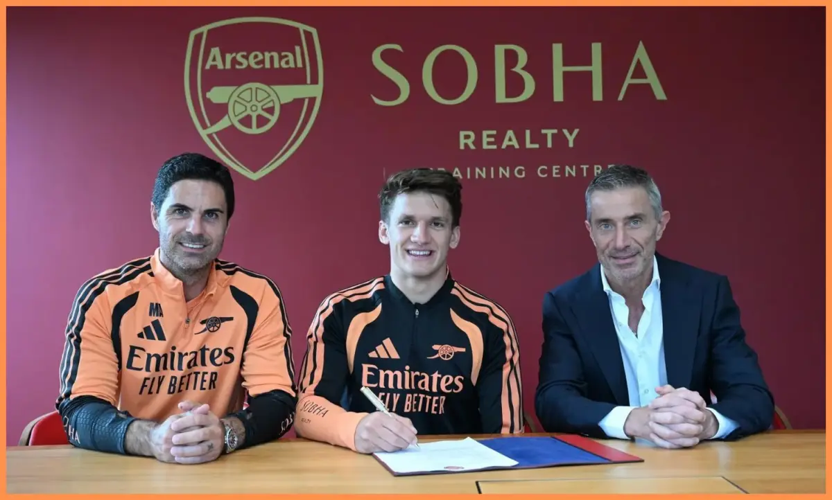 Arsenal confirm Christos Tzolis signing as Berta hails 'outstanding' addition