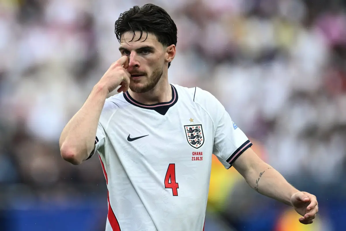Declan Rice benched for England vs Panama after calf knock and yellow card caution